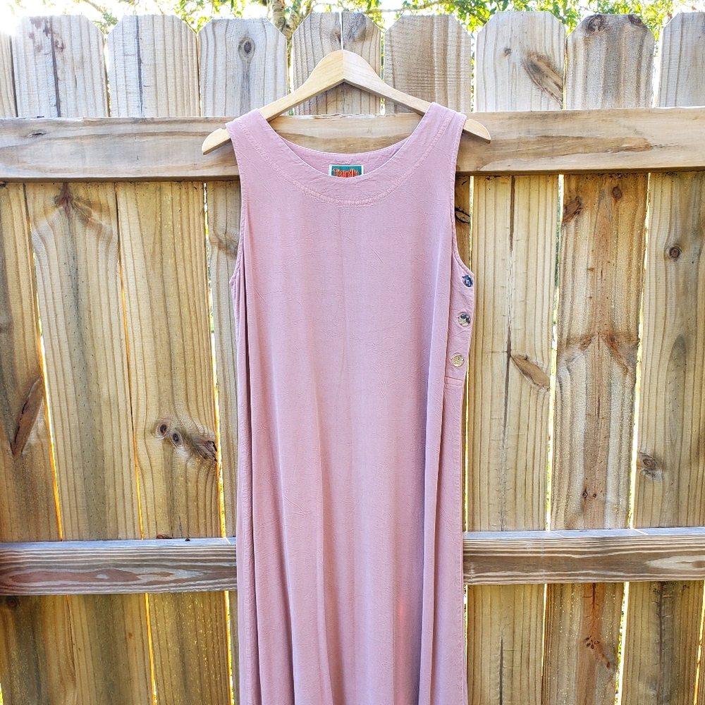 Tianello Tencel/Rayon Blend Maxi Dress